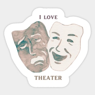 Theater  artist lovers Sticker